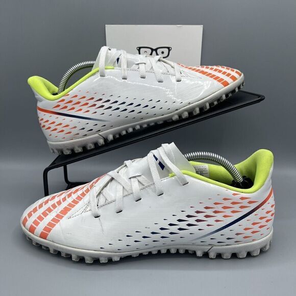 adidas Predator Edge .4 Cleats Turf Indoor Size 7.5 Cloud White/Solar Yellow - Picture 1 of 8